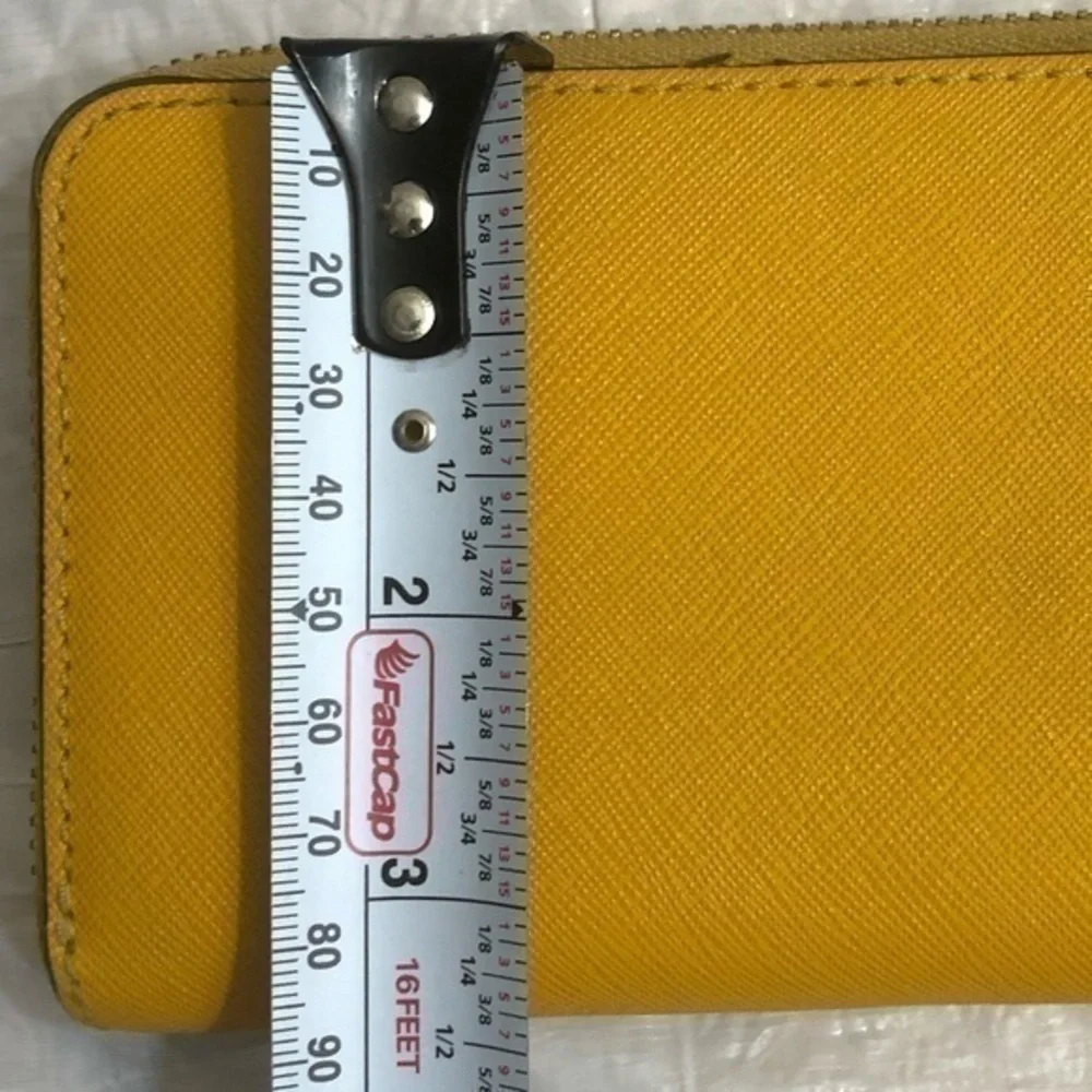 Michael kors yellow saffiano wallet